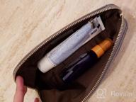 img 1 attached to Grey CHICECO Cosmetic Pouch Clutch - Handy Makeup Bag For On-The-Go Glamour! review by Joseph Hamilton