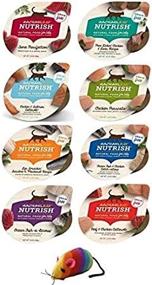 img 1 attached to 🐱 Rachel Ray Nutrish Grain Free Natural Wet Cat Food Variety Pack - 8 Flavor Bundle - Pack of 8, Plus Bonus Rainbow Rattle Mouse & Weatherproof Animal Sticker (10 Items Total)