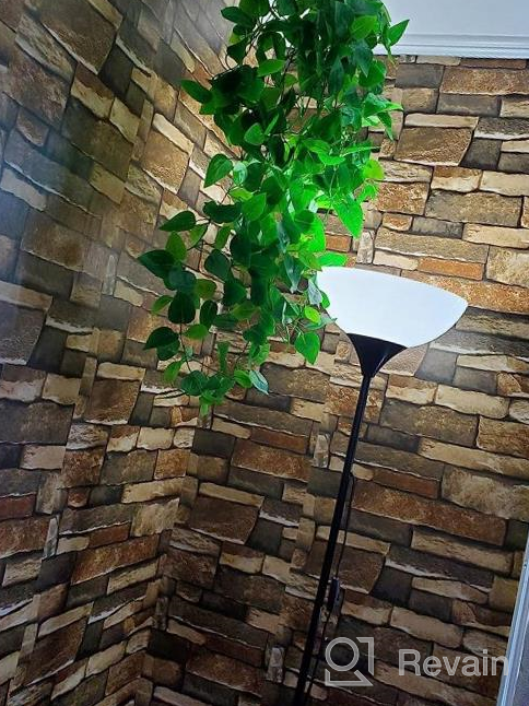 img 1 attached to 17.7In X 32Ft Peel & Stick Wallpaper - Self-Adhesive, Removable Stone Brick Home Decor review by Eric Power