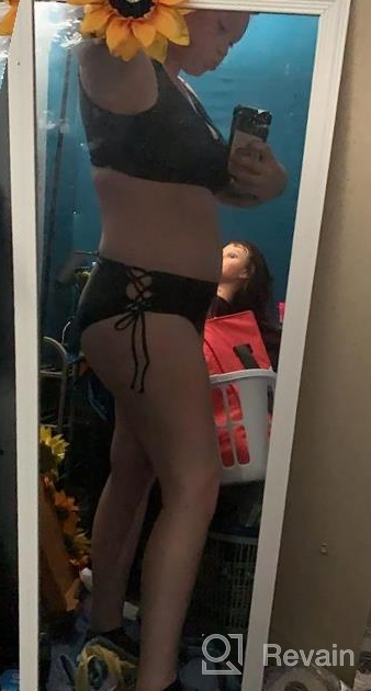 img 1 attached to Chic And Modest: BIKINX Women'S High Waisted Criss Cross Bikini With Full Coverage Swimsuits review by Faye Wright
