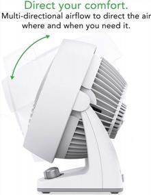 img 3 attached to 💨 Stay Cool and Efficient with the Vornado 133DC Energy Smart Compact Air Circulator Fan – White