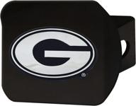 fanmats 21030 georgia black hitch logo