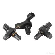 qiilu transmission speed sensor set: chrysler pacifica/sebring/town country, dodge avenger - 3pcs automatic transmission output shaft revolution speed sensor replacement (part no: 107958 107957) логотип