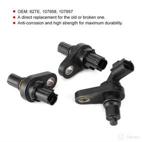 img 2 attached to Qiilu Transmission Speed Sensor Set: Chrysler Pacifica/Sebring/Town Country, Dodge Avenger - 3Pcs Automatic Transmission Output Shaft Revolution Speed Sensor Replacement (Part No: 107958 107957)