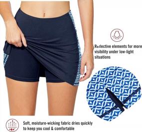 img 2 attached to COOrun Athletic Skorts For Women: Two-Layered Golf Skirts For Outdoor Workout, Running, Jogging, And Sportswear Outfits