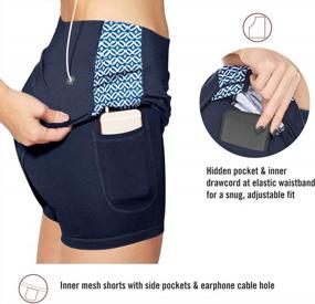 img 3 attached to COOrun Athletic Skorts For Women: Two-Layered Golf Skirts For Outdoor Workout, Running, Jogging, And Sportswear Outfits