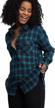 mgwdt womens plaid shirts long sleeve button down flannel shirt cotton-blend soft casual blouses logo
