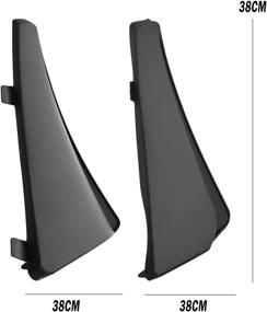 img 1 attached to 🚗 BILLFARO Corvette C8 2020-2022 Front and Rear Splash Guards Mud Flaps Side Rock Guards Mudflap Fender Replacement, OEM 84263453 84263457 (4Pcs)