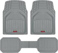 🚗 motor trend 943-gr flextough defender car floor mats – enhanced deep dish heavy duty contour liners for car suv truck & van – all-weather protection, easily trim to fit most vehicles logo