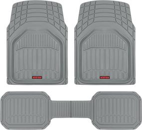 img 4 attached to 🚗 Motor Trend 943-GR FlexTough Defender Car Floor Mats – Enhanced Deep Dish Heavy Duty Contour Liners for Car SUV Truck & Van – All-Weather Protection, Easily Trim to Fit Most Vehicles