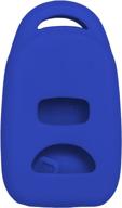 🔵 enhanced silicone protective case replacement - keyless2go pinha-t036 select remote key fobs - blue логотип