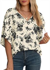 img 2 attached to Stay Chic And Comfy With Jouica'S Must-Have Fall Casual Blouse With 3/4 Ruffled Sleeves