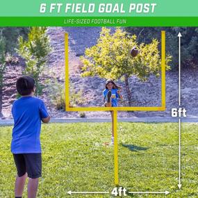 img 3 attached to Experience Realistic Field Goals At Home With The GoSports Football Field Goal Post Set And Accessories