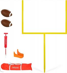 img 4 attached to Experience Realistic Field Goals At Home With The GoSports Football Field Goal Post Set And Accessories