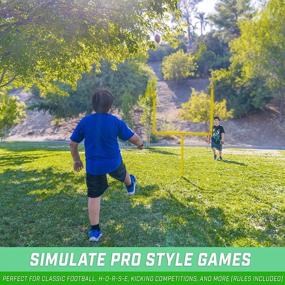 img 1 attached to Experience Realistic Field Goals At Home With The GoSports Football Field Goal Post Set And Accessories