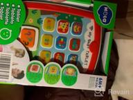 img 1 attached to Interactive Learning Tablet Toy For Infants And Toddlers: GILOBABY Baby Tablet With Music, Light, Numbers, Alphabet, Animals, And Colors - Perfect Gift For Kids Aged 6-18 Months review by Sam Simone