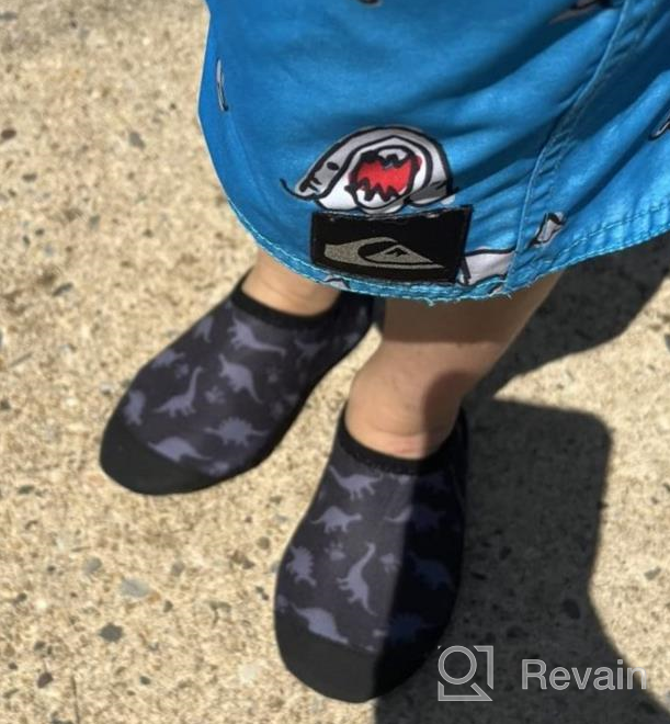 img 1 attached to Ultimate Protection and Comfort: SEEKWAY Toddler Lightweight Barefoot Aquatics Boys' Shoes review by Mitchell Norman