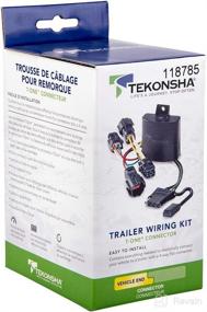 img 1 attached to 🔌 Tekonsha T-One® T-Connector Harness, 4-Way Flat, Compatible with Jaguar F-Pace and Land Rover Range Rover Velar