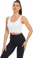 dylh crop tank top with built in bbra cotton crop tops cropped shelf bra tank 1/3 pack logo