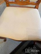 картинка 1 прикреплена к отзыву 6PCS Brown Luxury Jacquard Fabric Stretch Washable Dining Room Chair Seat Covers Slipcover Set For Kitchen Cushions от Dustin Wheeler