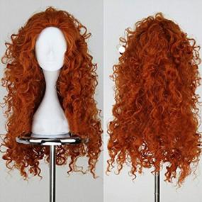 img 2 attached to Angelaicos Women'S Fluffy Wavy Halloween Merida Wig - Perfect For Party Costumes!