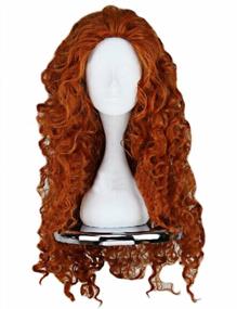 img 4 attached to Angelaicos Women'S Fluffy Wavy Halloween Merida Wig - Perfect For Party Costumes!