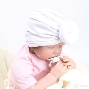 img 1 attached to 👶 Adorable Bow Knot Turban Hats for Baby Infants by DRESHOW - Soft, Cute, and Stylish Nursery Beanies