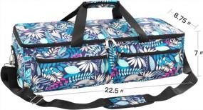 img 3 attached to Floral Carrying Bag Compatible With Cricut Explore Air And Maker - Waterproof Tote For Supplies | KGMCARE
