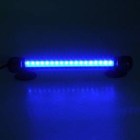 img 1 attached to MingDak LED Aquarium Light: Submersible Crystal Glass Lights for a Stunning Underwater Display - White/Blue Light Options