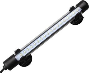 img 2 attached to MingDak LED Aquarium Light: Submersible Crystal Glass Lights for a Stunning Underwater Display - White/Blue Light Options