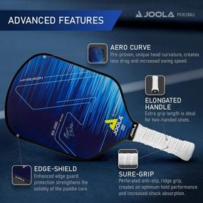 img 2 attached to JOOLA Ben Johns Hyperion Pickleball Paddle - Carbon Surface With High Grit & Spin, Elongated Handle, USAPA Approved 2022 Ben Johns Paddle - Available With Pickle Ball Paddle Cover