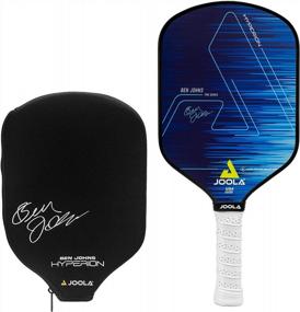img 4 attached to JOOLA Ben Johns Hyperion Pickleball Paddle - Carbon Surface With High Grit & Spin, Elongated Handle, USAPA Approved 2022 Ben Johns Paddle - Available With Pickle Ball Paddle Cover