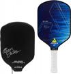 joola ben johns hyperion pickleball paddle - carbon surface with high grit & spin, elongated handle, usapa approved 2022 ben johns paddle - available with pickle ball paddle cover logo