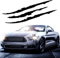 black universal ouzorp claw marks headlight decal - car sticker for most vehicles логотип