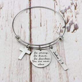 img 1 attached to Christian Bracelet For Women With Inspirational Bible Verses - Memgift Expandable Jewelry Gift