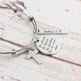 img 3 attached to Christian Bracelet For Women With Inspirational Bible Verses - Memgift Expandable Jewelry Gift