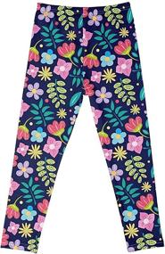 img 1 attached to Zumou Leggings Printing Flower Stretch Girls' Clothing at Leggings