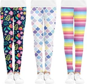 img 4 attached to Zumou Leggings Printing Flower Stretch Girls' Clothing at Leggings