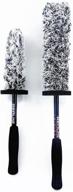 🧹 the duo ultimate redline finish microfiber wheel brush set - premium 17 inch & 13 inch wheel brushes logo