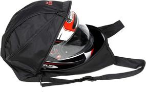 img 4 attached to 🎒 Ultimate Compact Moto Helmet Backpack - Foldable & Waterproof Nylon Pack for Motorcycle Enthusiasts