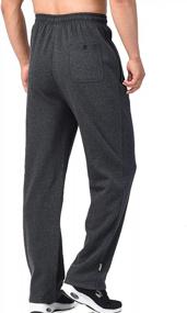 img 1 attached to Men'S Sports Pants Sweatpants Trousers Open-Bottom Front Zip Fly Closure Zoulee
