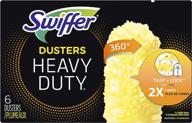 swiffer 360 heavy duty duster refills, 6 pack: efficient dust cleaning solutions logo