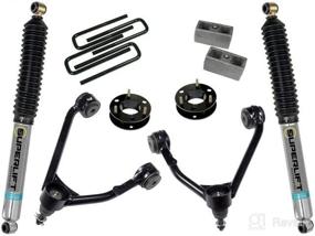 img 3 attached to 🚗 SUPERLIFT 3.5 Inch Lift Kit with Bilstein Rear Shocks for 2007-2016 Chevy Silverado 1500 & GMC Sierra 1500 2WD (Cast Steel Control Arms)