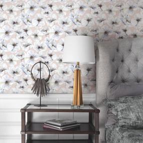 img 3 attached to Преобразите свое пространство с помощью RoomMates Tamara Day Pink Hawthorn Blossom Peel And Stick Wallpaper - легкий, съемный и потрясающий дизайн!
