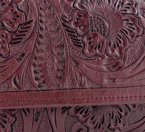 img 1 attached to Mauzari Geneva Women's Tooled Leather Handbags and Wallets: Stylish and Functional Women's Accessories!