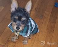 img 1 attached to Stylish Plaid Dog Shirts And Overalls For Small Dogs And Puppies By SGQCAR review by Chase Steele
