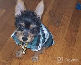 img 5 attached to Stylish Plaid Dog Shirts And Overalls For Small Dogs And Puppies By SGQCAR
