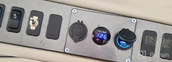 img 1 attached to 🔌 Cllena Triple Function Car Charger with LED Voltmeter & 12V Outlet: Power Up Your Digital Devices with Style (Blue LED) review by Christopher Hicks