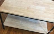 img 1 attached to Rustic Wood Console Table For Hallway, Living Room, Kitchen - 31.5"X20"X18.25 review by William Nunes