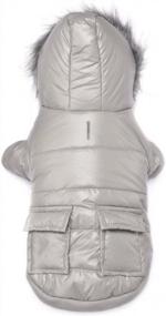 img 3 attached to Warm & Windproof Dog Coats For Small Dogs - LesyPet Grey S